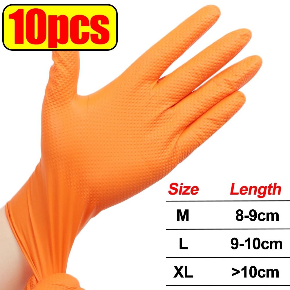 Heavy Duty Nitrile Gloves 8 Mil Extra Thick Disposable Work Gloves 2