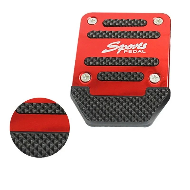 Universal Aluminum Manual Transmission Pedal Covers Non Slip Car Pedal Set 4