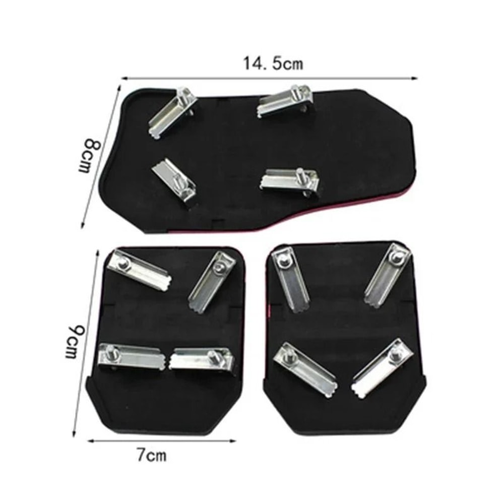 Universal Aluminum Manual Transmission Pedal Covers Non Slip Car Pedal Set 5