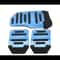 Universal Aluminum Manual Transmission Pedal Covers Non Slip Car Pedal Set 2