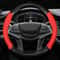 Carbon Fiber Leather Car Steering Wheel Cover Anti Slip Universal Fit 6