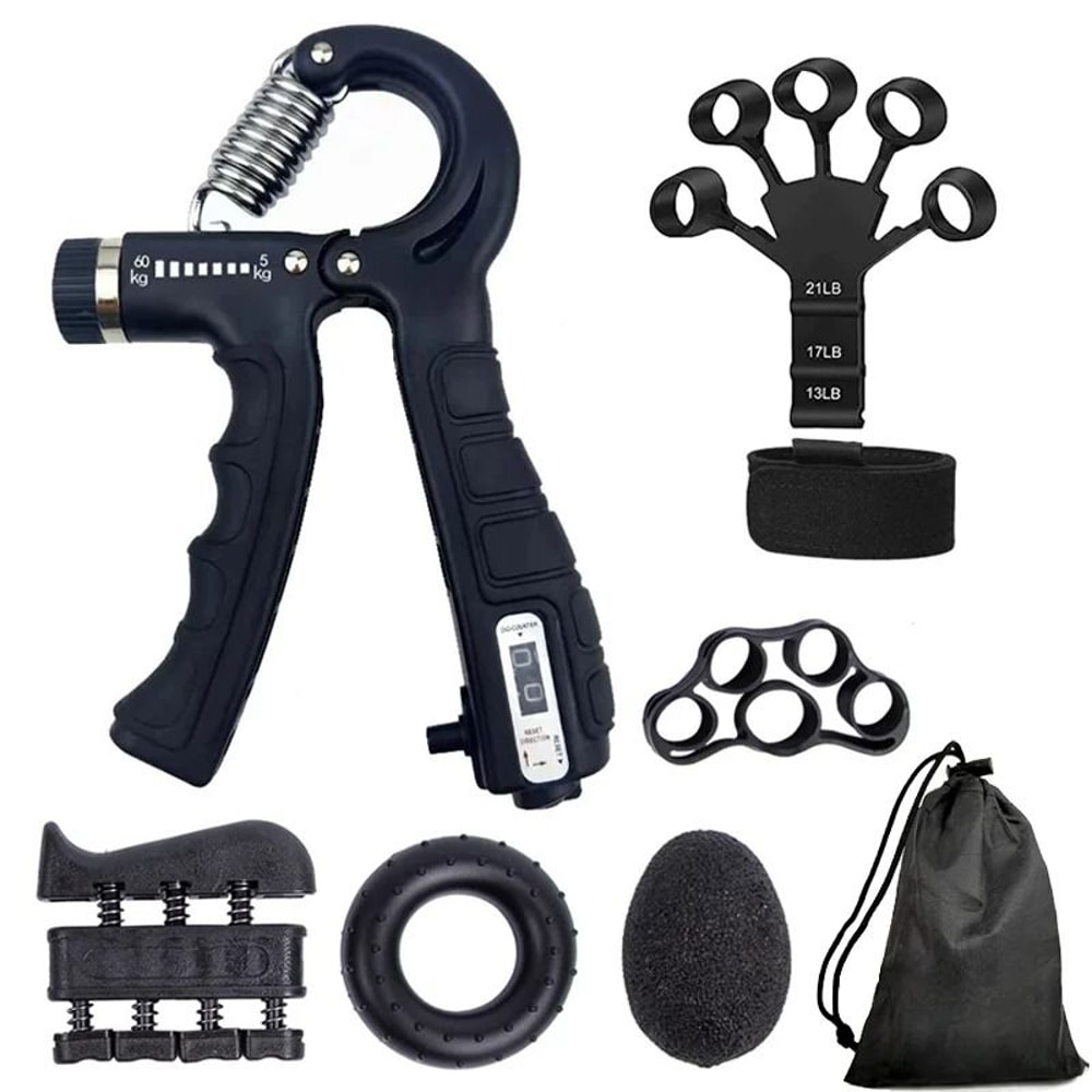 Adjustable Hand Grip Strengthener With Counter Forearm And Wrist Trainer 10