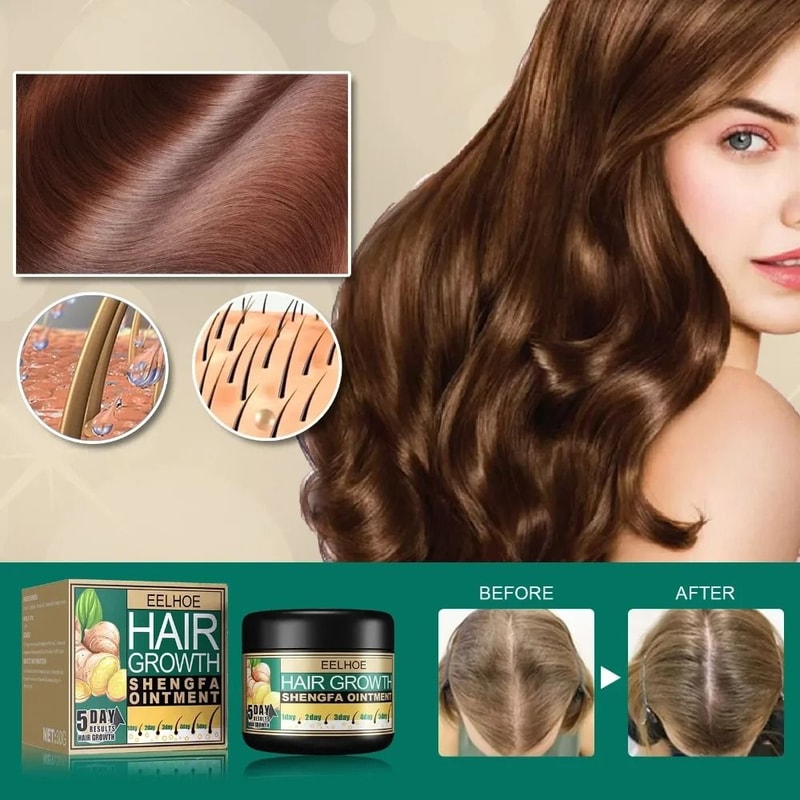 Ginger Hair Growth Cream Scalp Massage Treatment For Thicker Smoother Hair 0