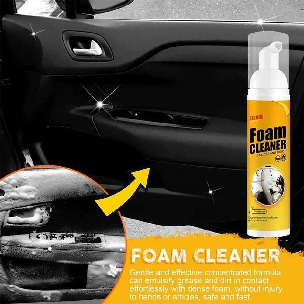Multi Purpose Foam Cleaner Spray For Car Interior And Home Surfaces 6
