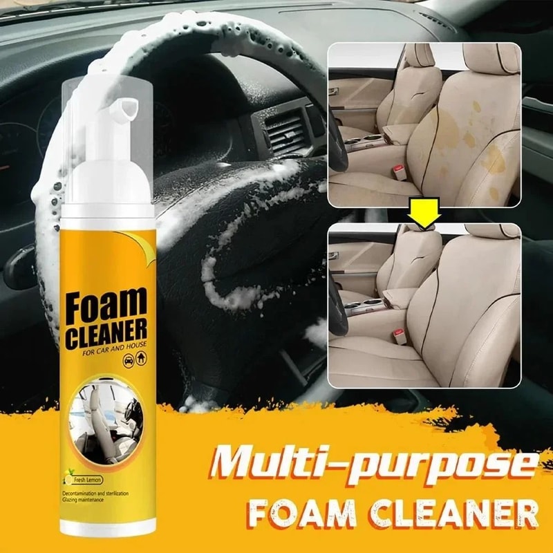 Multi Purpose Foam Cleaner Spray For Car Interior And Home Surfaces 9