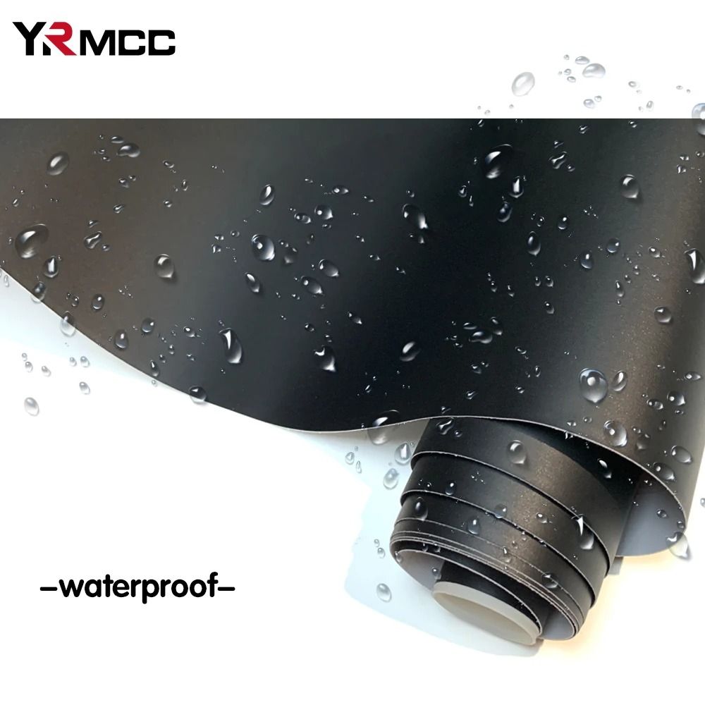 Matte Black Vinyl Wrap Car Body Film Waterproof Auto Tuning Sticker 12