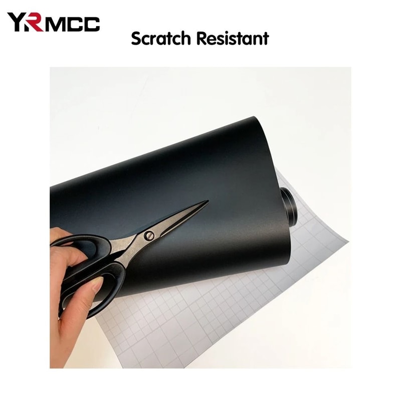 Matte Black Vinyl Wrap Car Body Film Waterproof Auto Tuning Sticker 13