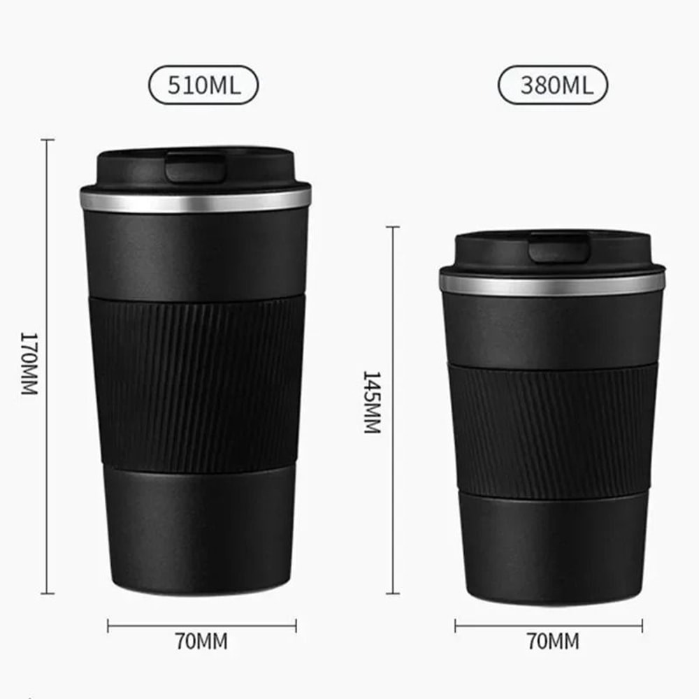 Stainless Steel Insulated Travel Mug Thermal Coffee Cup For Car And Daily Use 6
