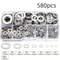 304 Stainless Steel Flat Washers Set Durable Hardware Assortment 2