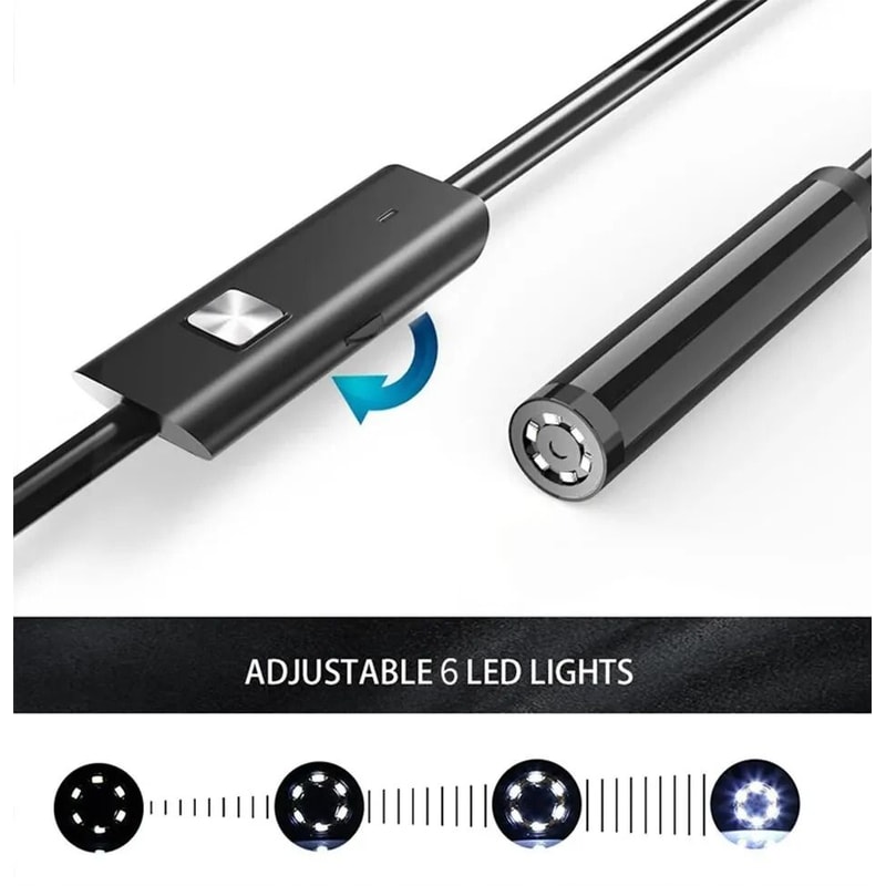 USB Endoscope Camera Type C Waterproof Inspection Camera With LED Lights 1