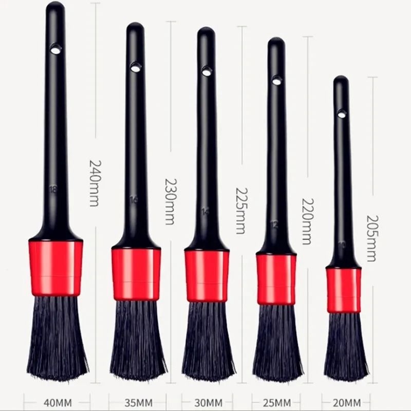 Car Detailing Brush Set Automotive Interior And Wheel Cleaning Brushes 2