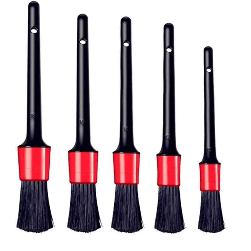 Car Detailing Brush Set Automotive Interior And Wheel Cleaning Brushes 0