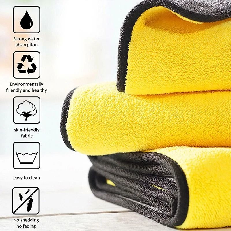 Microfiber Cleaning Towel Car Drying And Professional Detailing Cloth 7