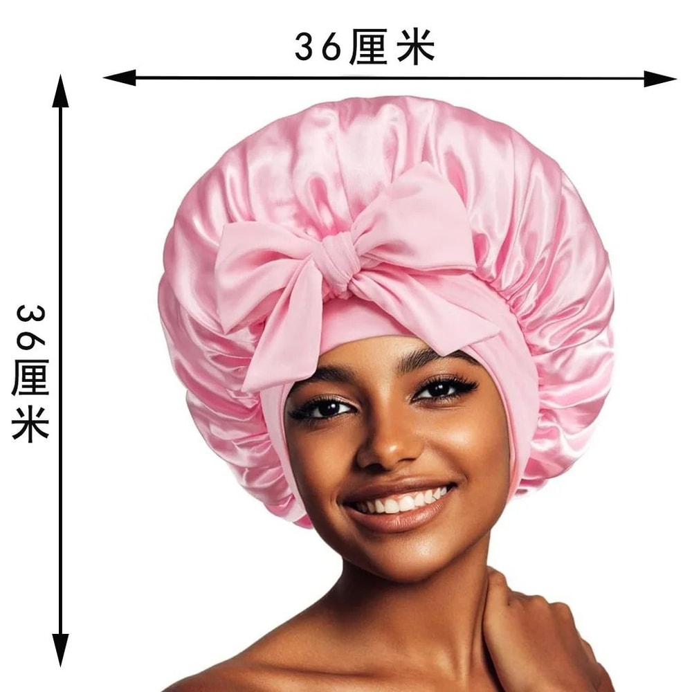 Satin Sleep Bonnet Hair Protection Night Cap For Women And Men 7