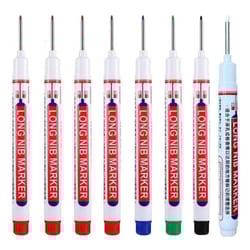 deep hole marker set long nib permanent markers for metal wood and diy