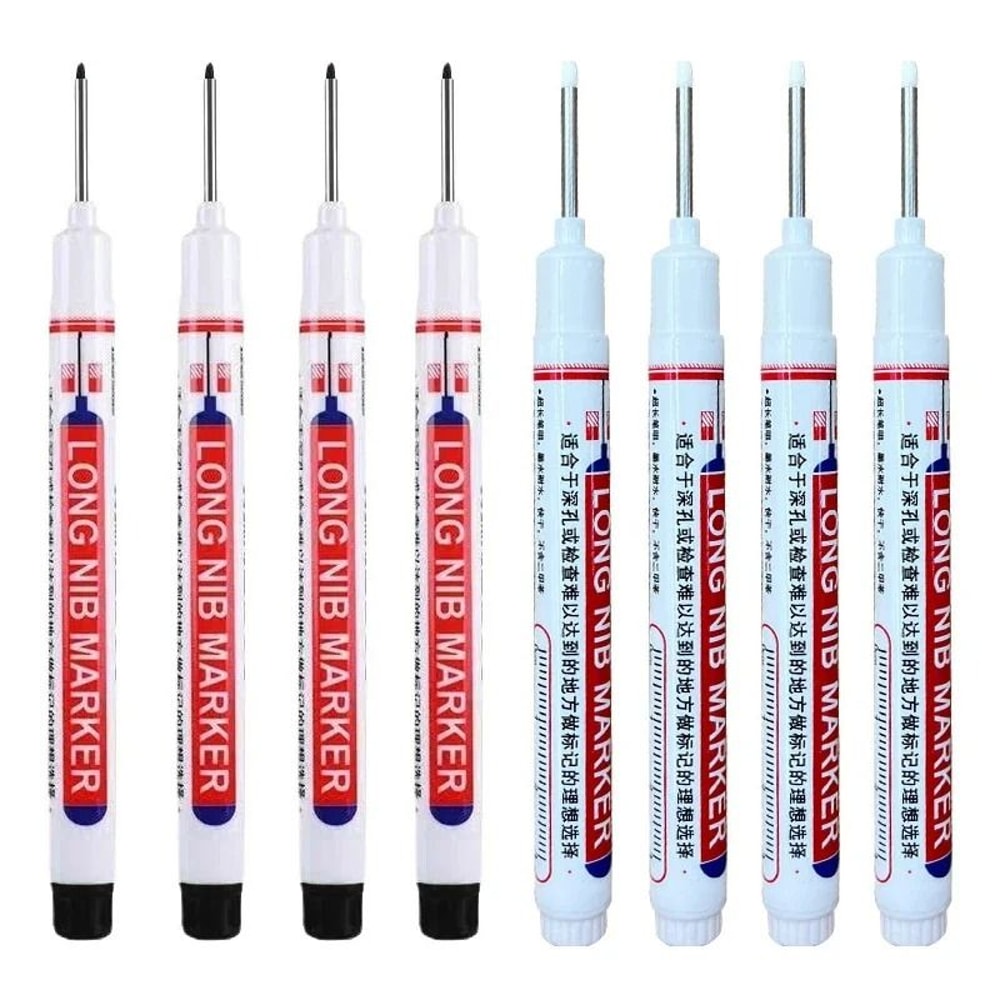Deep Hole Marker Set Long Nib Permanent Markers For Metal Wood And DIY 15