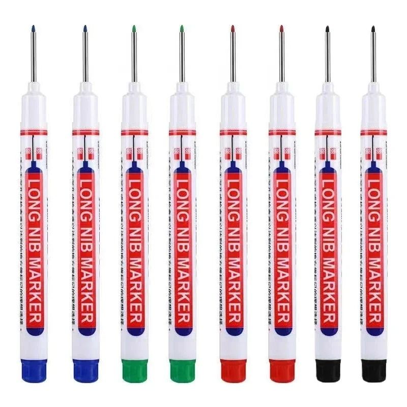 Deep Hole Marker Set Long Nib Permanent Markers For Metal Wood And DIY 11