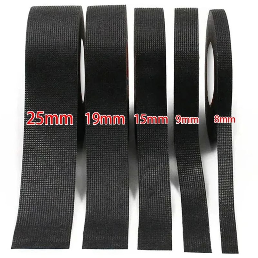Heat Resistant Fabric Electrical Tape For Auto Wiring Harness And Cable Wrap 0