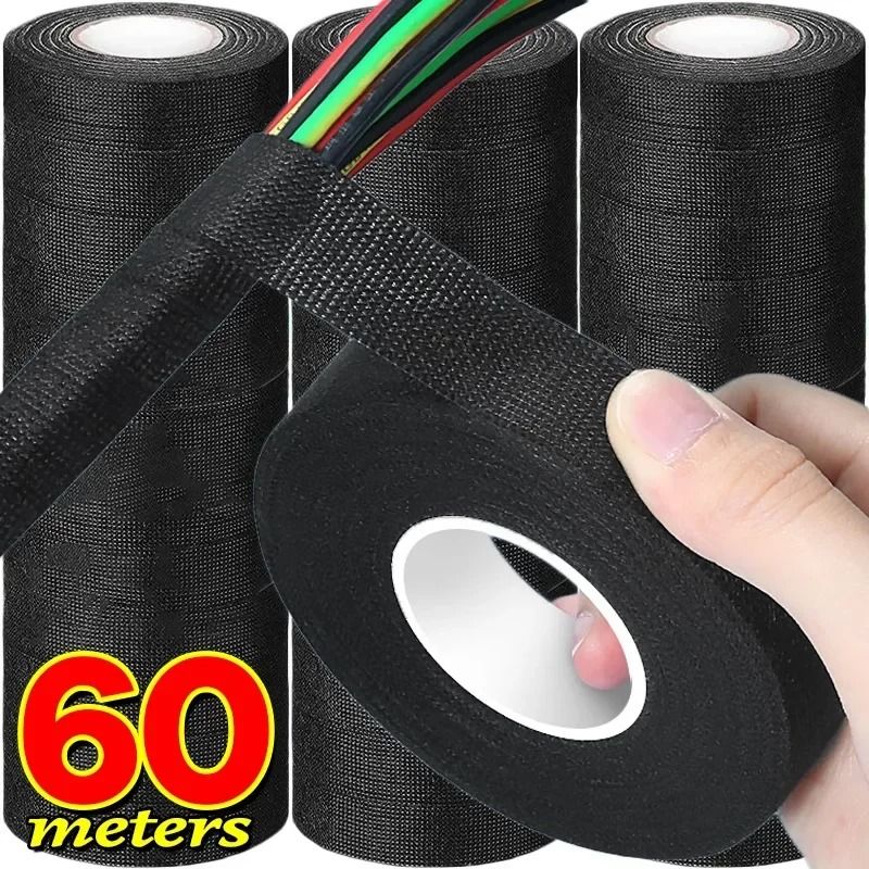 Heat Resistant Fabric Electrical Tape For Auto Wiring Harness And Cable Wrap 4