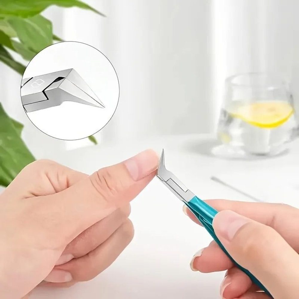 Straight Blade Toenail Clipper For Ingrown And Thick Nails Stainless Steel 7