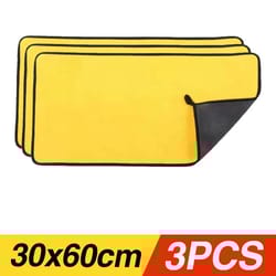 thick microfiber car wash towel absorbent cleaning and drying cloth