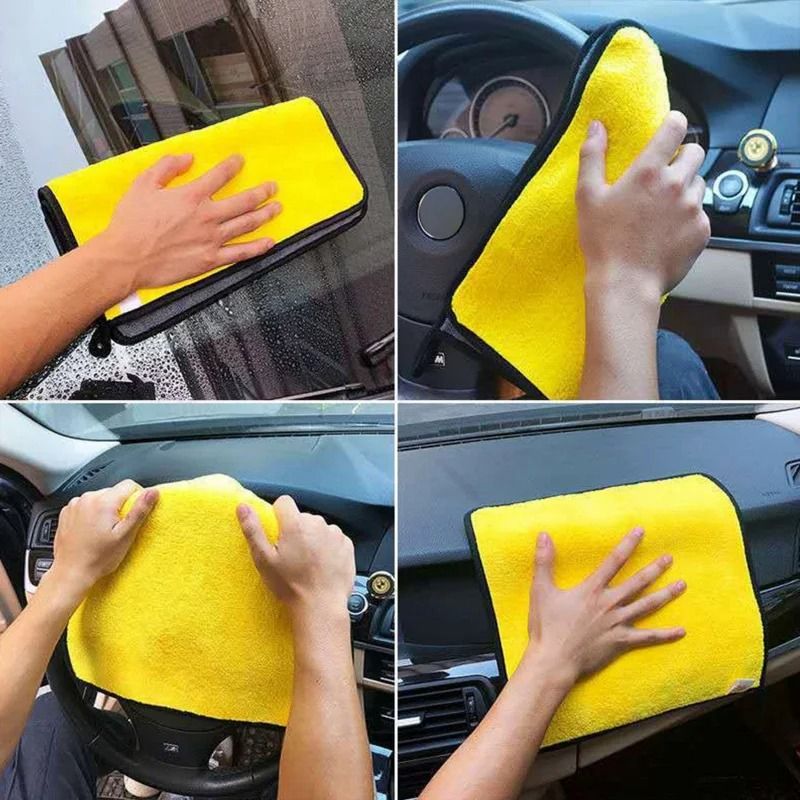Thick Microfiber Car Wash Towel Absorbent Cleaning And Drying Cloth 9