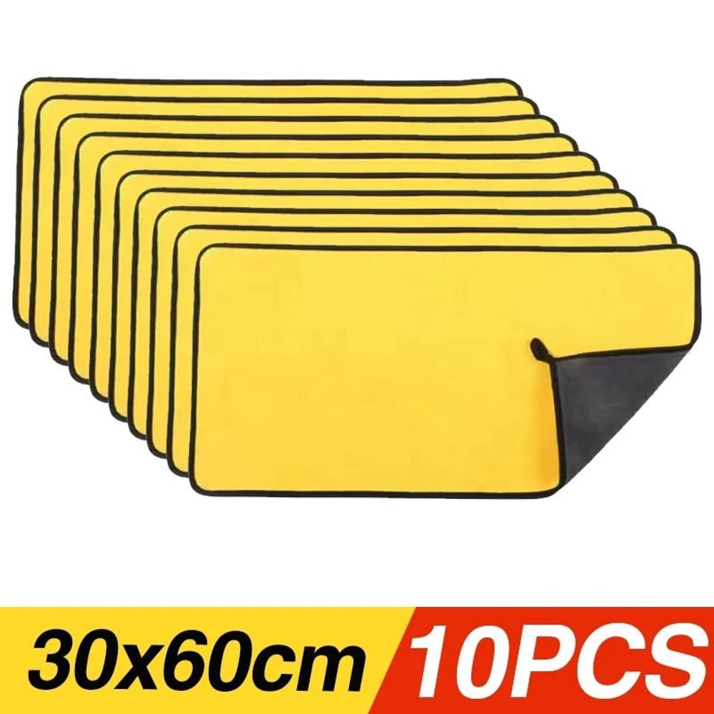 Thick Microfiber Car Wash Towel Absorbent Cleaning And Drying Cloth 8