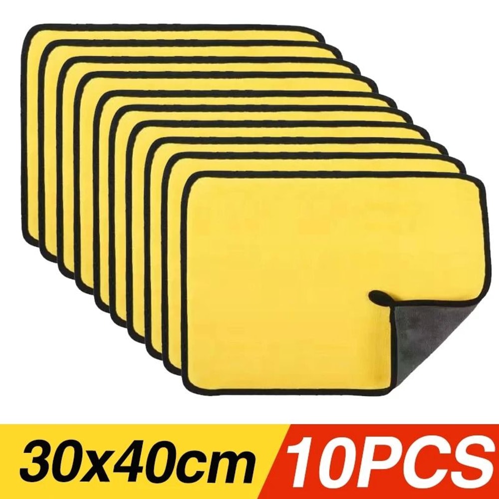 Thick Microfiber Car Wash Towel Absorbent Cleaning And Drying Cloth 7