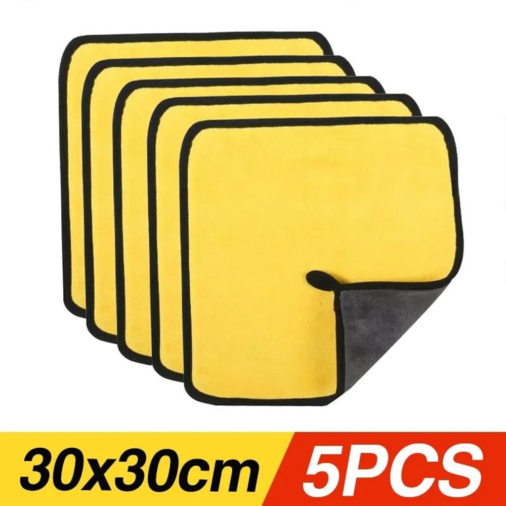 Thick Microfiber Car Wash Towel Absorbent Cleaning And Drying Cloth 3