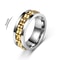 Stainless Steel Anxiety Ring Rotating Gear Chain Spinning Fidget Ring 4