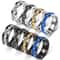 Stainless Steel Anxiety Ring Rotating Gear Chain Spinning Fidget Ring 0