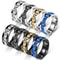 Stainless Steel Anxiety Ring Rotating Gear Chain Spinning Fidget Ring 0