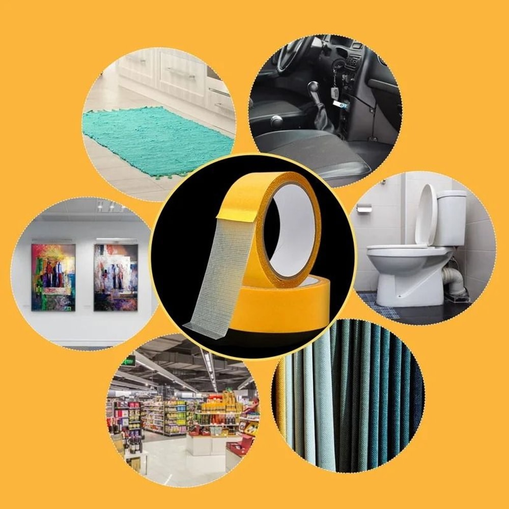 Heavy Duty Double Sided Tape Waterproof Traceless Grid Adhesive 3