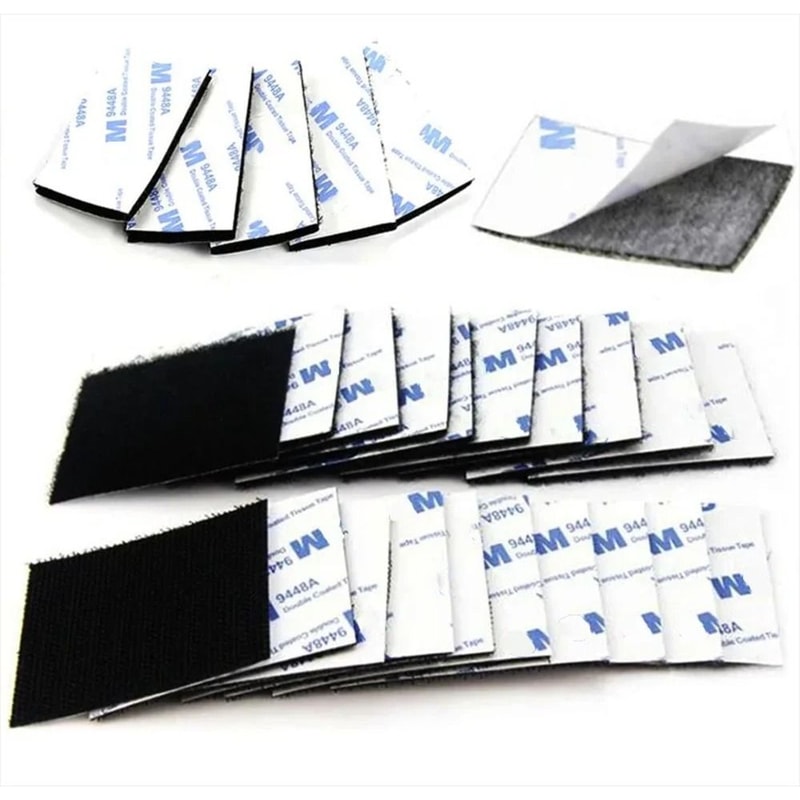 Self Adhesive Hook And Loop Fastener Tape Strong Nylon Mounting Pads 2