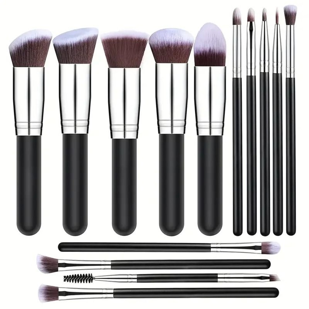14 Piece Makeup Brush Set Soft Fluffy Foundation Blush Eyeshadow Brushes 5