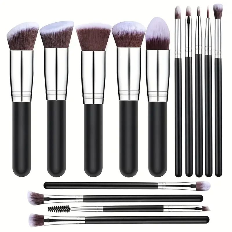 14 Piece Makeup Brush Set Soft Fluffy Foundation Blush Eyeshadow Brushes 5