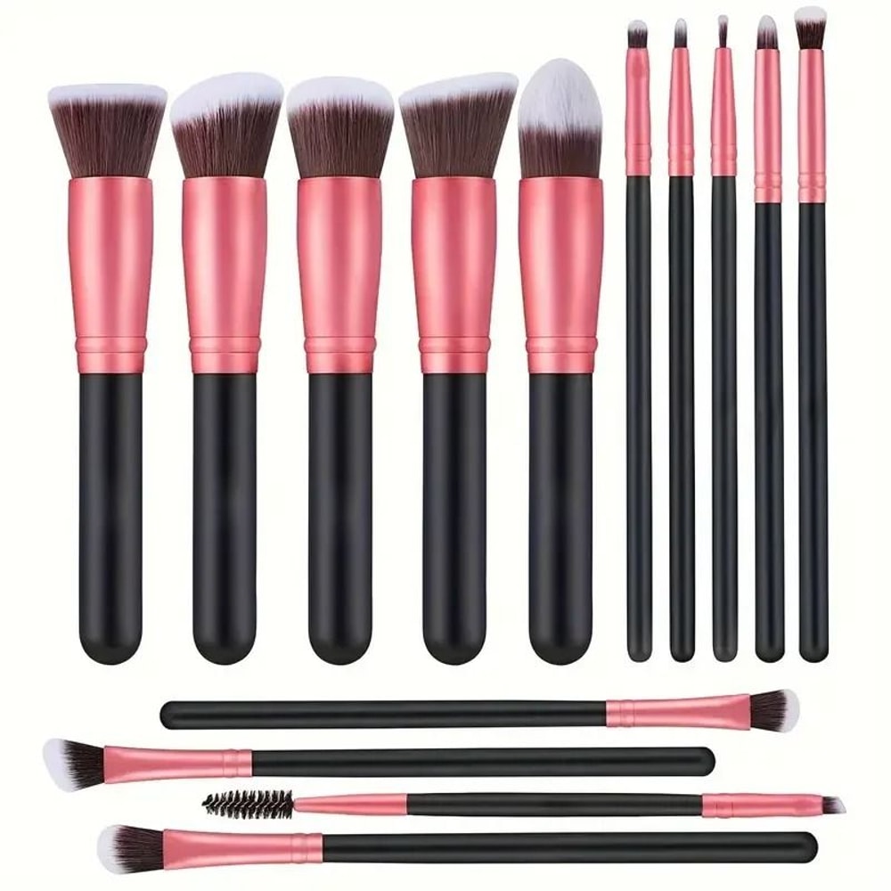 14 Piece Makeup Brush Set Soft Fluffy Foundation Blush Eyeshadow Brushes 7