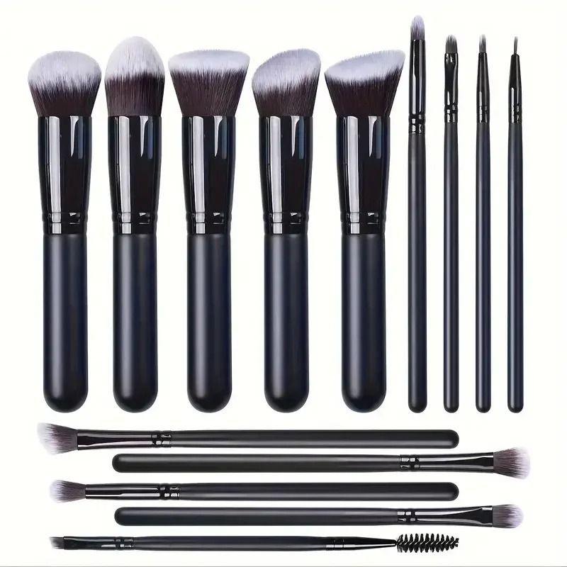 14 Piece Makeup Brush Set Soft Fluffy Foundation Blush Eyeshadow Brushes 1