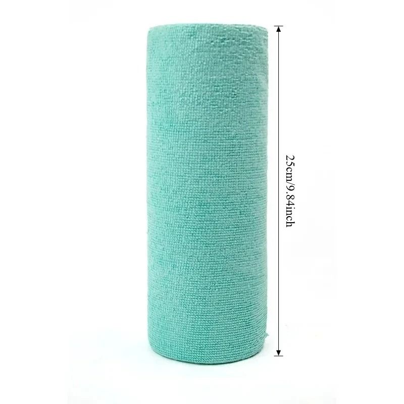 Reusable Microfiber Cleaning Wipe Roll Kitchen Cloth Paper Towel Alternative 9