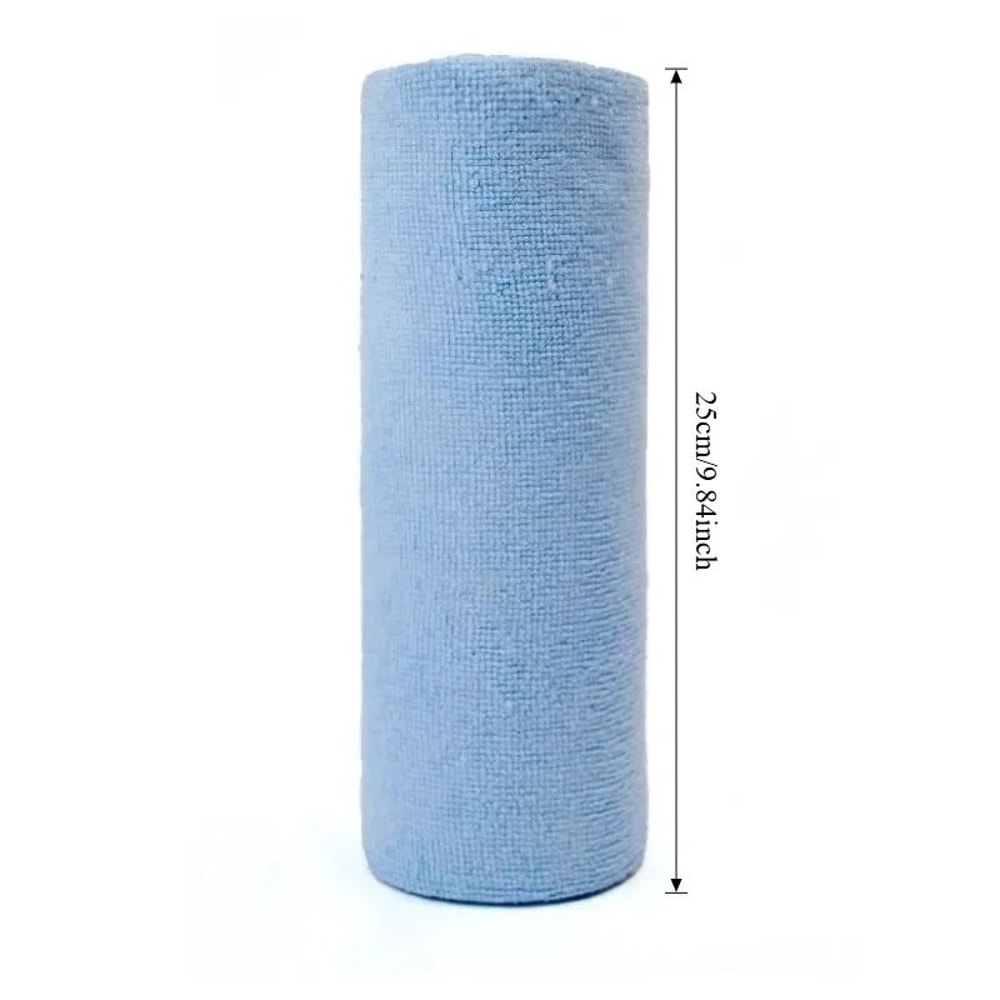 Reusable Microfiber Cleaning Wipe Roll Kitchen Cloth Paper Towel Alternative 12