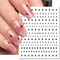 3D Nail Art Stickers Love Heart Star Cloud French Tip Nail Decals 14