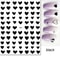 3D Nail Art Stickers Love Heart Star Cloud French Tip Nail Decals 23