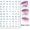 3D Nail Art Stickers Love Heart Star Cloud French Tip Nail Decals 27