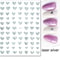 3D Nail Art Stickers Love Heart Star Cloud French Tip Nail Decals 27