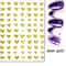 3D Nail Art Stickers Love Heart Star Cloud French Tip Nail Decals 28
