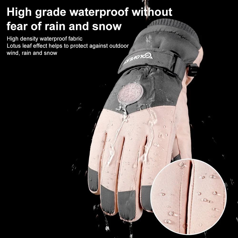 Waterproof Winter Ski Gloves Touch Screen Thermal Snow Gloves 6