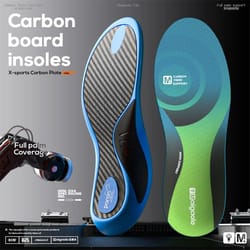 carbon plate basketball insoles with strong arch support and rebound cushioning