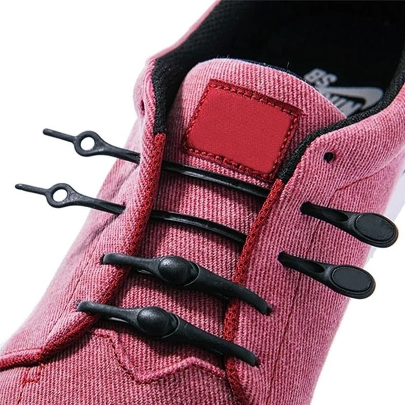 No Tie Silicone Shoelaces Elastic Stretch Laces For Sneakers Adults And Kids 15