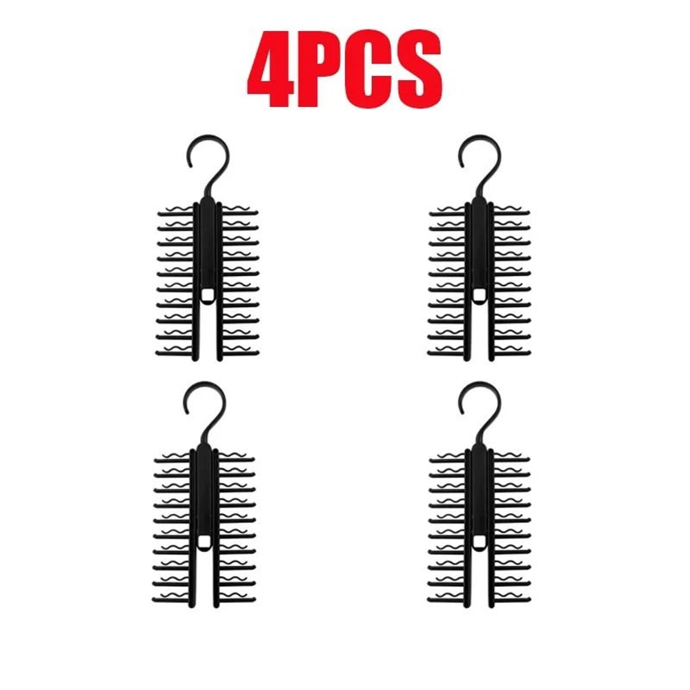 Rotatable Tie Hanger Organizer With 20 Hooks Large Capacity Closet Rack 2