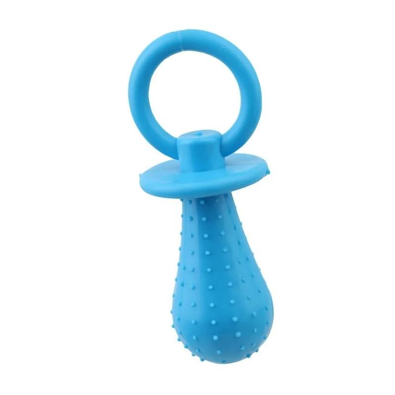Rubber Dog Chew Toy Pacifier Teeth Cleaning Interactive Pet Toy 2